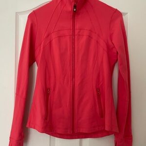 Lululemon Athletica Pink Utility Jacket with High Collar and Full-Length Zipper
